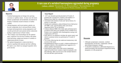 Thumbnail for A rare case of a vertebral haemangioma aggravated during pregnancy