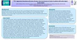 Thumbnail for Aggressive granulosa cell tumor of ovary: two recurrences in 4 years
