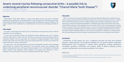 Thumbnail for Visceral injuries following births : A possible link to “Charcot Marie Tooth Disease” ?