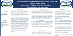 Thumbnail for Novel Triage System for Non-Emergency Gynecology Surgery in A Resource Limited Setting