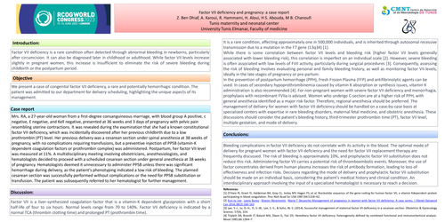Preview of Factor VII deficiency and pregnancy
