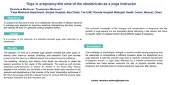 Thumbnail for Yoga in pregnancy-the view of the obstetrician as a yoga instructor