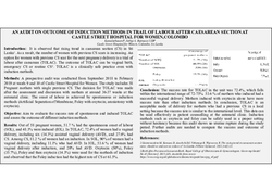 Thumbnail for OUTCOME OF INDUCTION METHODS IN TRIAL OF LABOUR AFTER CAESAREAN SECTION