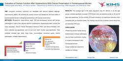 Thumbnail for TITLE: Evaluation of Ovarian Function After Hysterectomy With OvarianPreservation In Premenopausal Women
