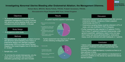 Thumbnail for Investigating Abnormal Uterine Bleeding after Endometrial Ablation; the Management Dilemma.