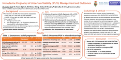 Thumbnail for Intrauterine Pregnancy of Uncertain Viability: Management and Outcomes