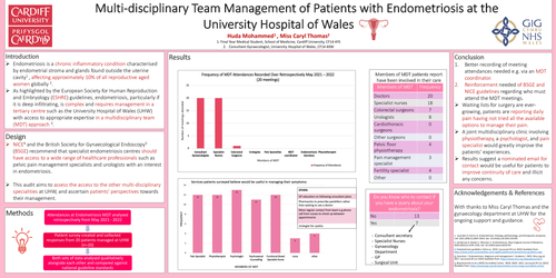 Preview of Multi-disciplinary Team Management of Endometriosis at the University Hospital of Wales