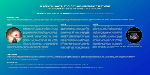 Preview of PLACENTAL POLYP: ETIOLOGY AND CONSERVATIVE TREATMENT : A RARE CASE REPORTS
