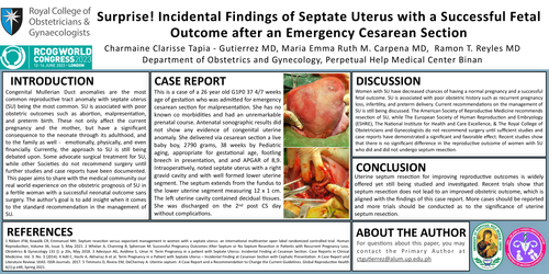 Preview of SURPRISE! Incidental Findings of A Septate Uterus with a Successful Fetal Outcome