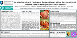Thumbnail for SURPRISE! Incidental Findings of A Septate Uterus with a Successful Fetal Outcome