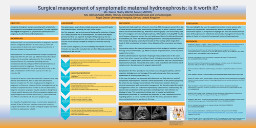 Preview of Surgical management of symptomatic maternal hydronephrosis: is it worth it?