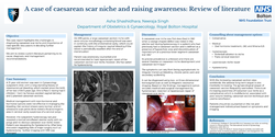 Thumbnail for A case of caesarean scar niche and growing awareness: Review of literature