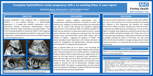 Preview of Complete hydatidiform molar pregnancy with a coexisting fetus: A case report