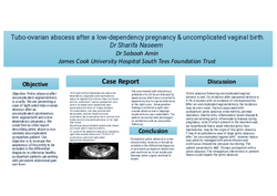 Thumbnail for Tubo-ovarian abscess after a low-dependency pregnancy & uncomplicated vaginal birth.