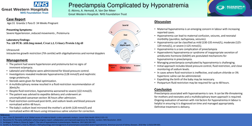 Preview of Preeclampsia Complicated by Hyponatermia
