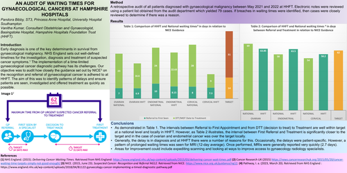 Preview of An audit of waiting times for gynaecological cancers, Hampshire Hospitals Foundation Trust.