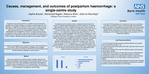 Preview of Causes, management, and outcomes of postpartum haemorrhage: a single-centre study