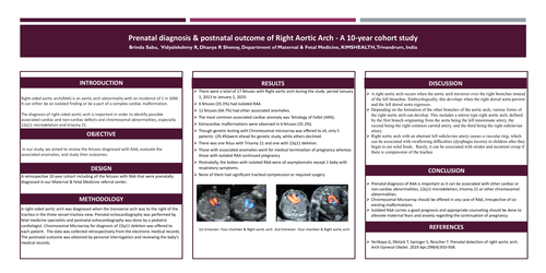 Preview of Prenatal diagnosis & postnatal outcome of Right Aortic Arch- A 10-year cohort study