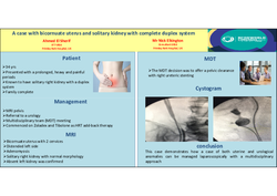 Thumbnail for A case with bicornuate uterus and solitary kidney with complete duplex system