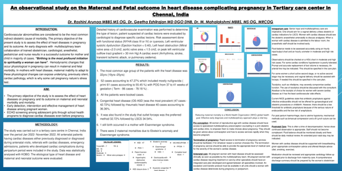 Preview of An observational study on maternal & fetal outcome in heart disease complicating pregnancy