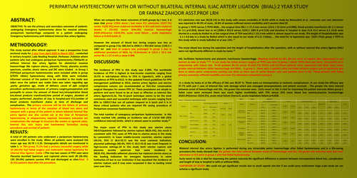 Preview of PERIPARTUM HYSTERECTOMY WITH OR WITHOUT BILATERAL INTERNAL ILIAC ARTERY LIGATION (BIIAL)