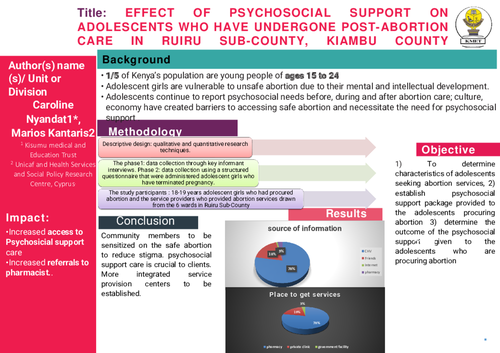 Preview of EFFECT OF PSYCHO SOCIAL SUPPORT TO ADOLESCENTS WHO HAVE UNDERGONE ABORTION CARE