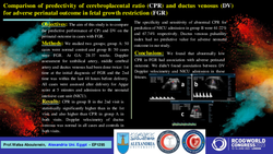 Thumbnail for Comparison of predectivity of CPR and DV for adverse outcome in FGR
