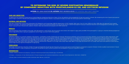 Preview of TO DETERMINE RISK OF SEVERE PPH BY COMPARING INDUCTION METHODS