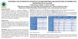 Thumbnail for MICROBES AND ANTIBIOTICS SENSITIVITY IN PRETERM PRELABOUR RUPTURE OF MEMBRANES: RETROSPECTIVE ANALYSIS