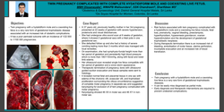 Thumbnail for TWIN PREGNANCY COMPLICATED WITH COMPLETE HYDATIDIFORM MOLE AND COEXISTING LIVE FETUS.