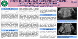 Thumbnail for CONGENITAL HIGH AIRWAY OBSTRUCTION SYNDROME – NOT ALWAYS LETHAL- A CASE REPORT