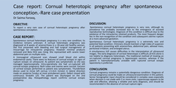 Thumbnail for Cornual heterotopic pregnancy after spontaneous conception, rare case presentation.