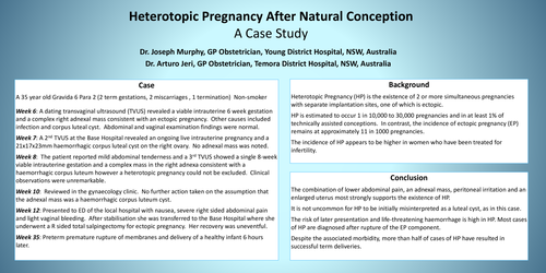 Preview of Heterotopic Pregnancy After Natural Conception: A Case Study