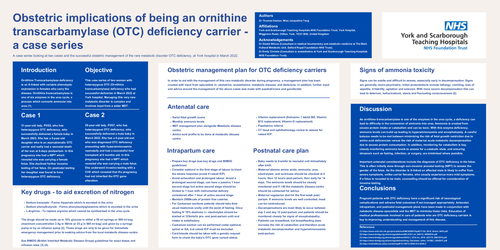 Preview of Obstetric implications of being an OTC deficiency carrier – a case series