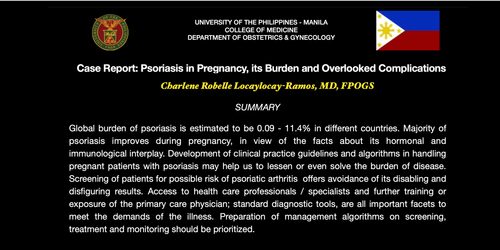 Preview of Case Report: Psoriasis in Pregnancy, its Burden and Overlooked Complications