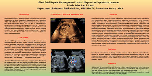 Preview of Giant Fetal Hepatic Hemangioma- Prenatal diagnosis with postnatal outcome
