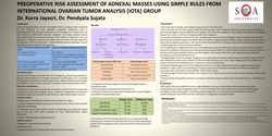 Thumbnail for PREOPERATIVE RISK ASSESSMENT OF ADNEXAL MASSES USING SIMPLE RULES FROM IOTA GROUP