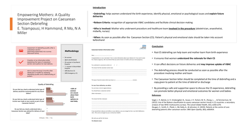 Preview of Assessing Caesarean Section Debriefing and Developing a Leaflet on Future Delivery Mode