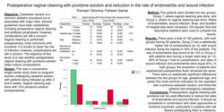 Thumbnail for Postoperative vaginal cleaning and reduction in the rate of endometritis wound infection