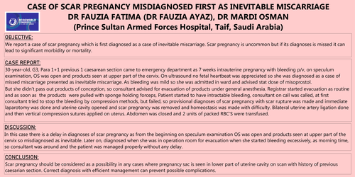Preview of SCAR PREGNANCY CASE REPORT