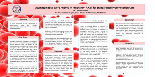 Preview of Asymptomatic Severe Anemia in Pregnancy: A Call for Standardized Preconception Care