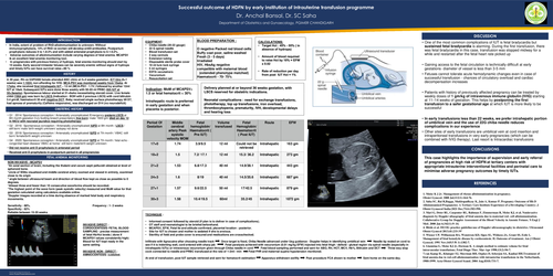 Preview of Successful management of HDFN by early institution of Intrauterine transfusion programme