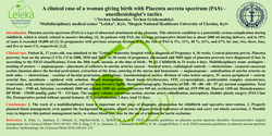Thumbnail for A clinical case of labour with Placenta accreta spectrum (PAS) - anesthesiologist's tactics.