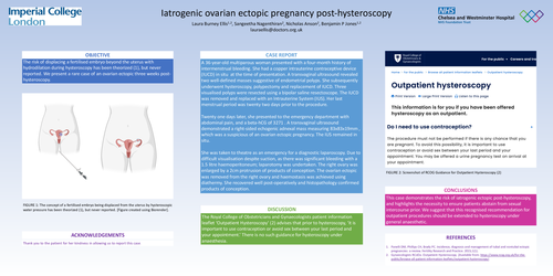 Preview of Iatrogenic ovarian ectopic pregnancy after hysteroscopy