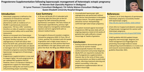 Preview of Progesterone Supplementation following laparoscopic management of heterotopic ectopic pregnancy
