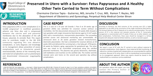 Preview of Preserved In Utero with a Survivor: Fetus Papyraceus & A Healthy Other Twin