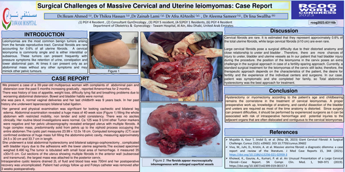 Preview of Surgical Challenges of Massive Cervical and Uterine leiomyomas: Case Report