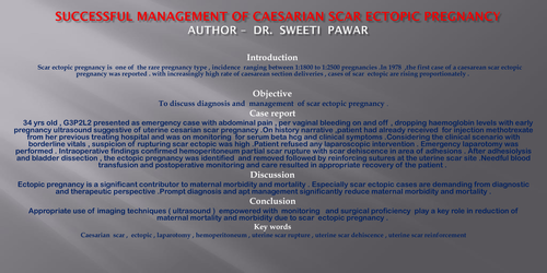 Preview of SUCCESSFUL MANAGEMENT Of CAESARIAN SCAR ECTOPIC PREGNANCY