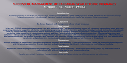 Thumbnail for SUCCESSFUL MANAGEMENT Of CAESARIAN SCAR ECTOPIC PREGNANCY