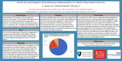 Thumbnail for Updating Recurrent Miscarriage Management at Great Western Hospital: A Quality Improvement Project